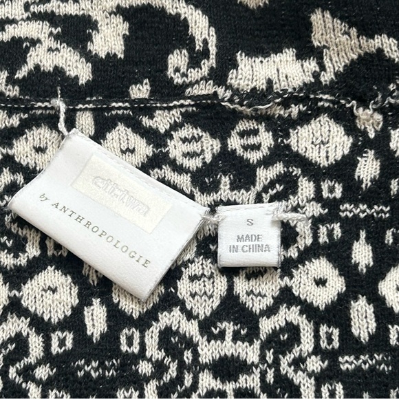 Antropologie ETT TWA Women's Jacket Black/White Floral - Picture 3 of 9